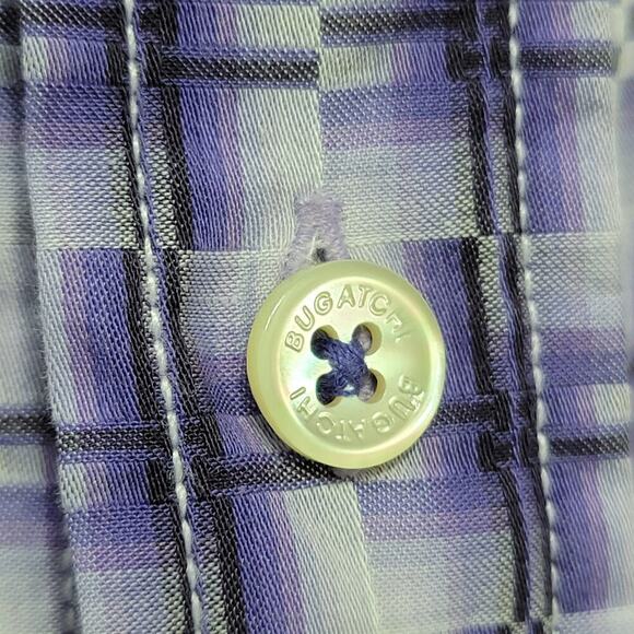 Bugatchi Shirt Purple Pattern Button Down Shirt XL 572 - Picture 5 of 14